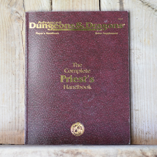 Vintage Dungeons and Dragons RPG Book: AD&D The Complete Priest's Handbook Rules Supplement