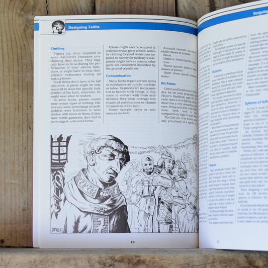 Vintage Dungeons and Dragons RPG Book: AD&D The Complete Priest's Handbook Rules Supplement