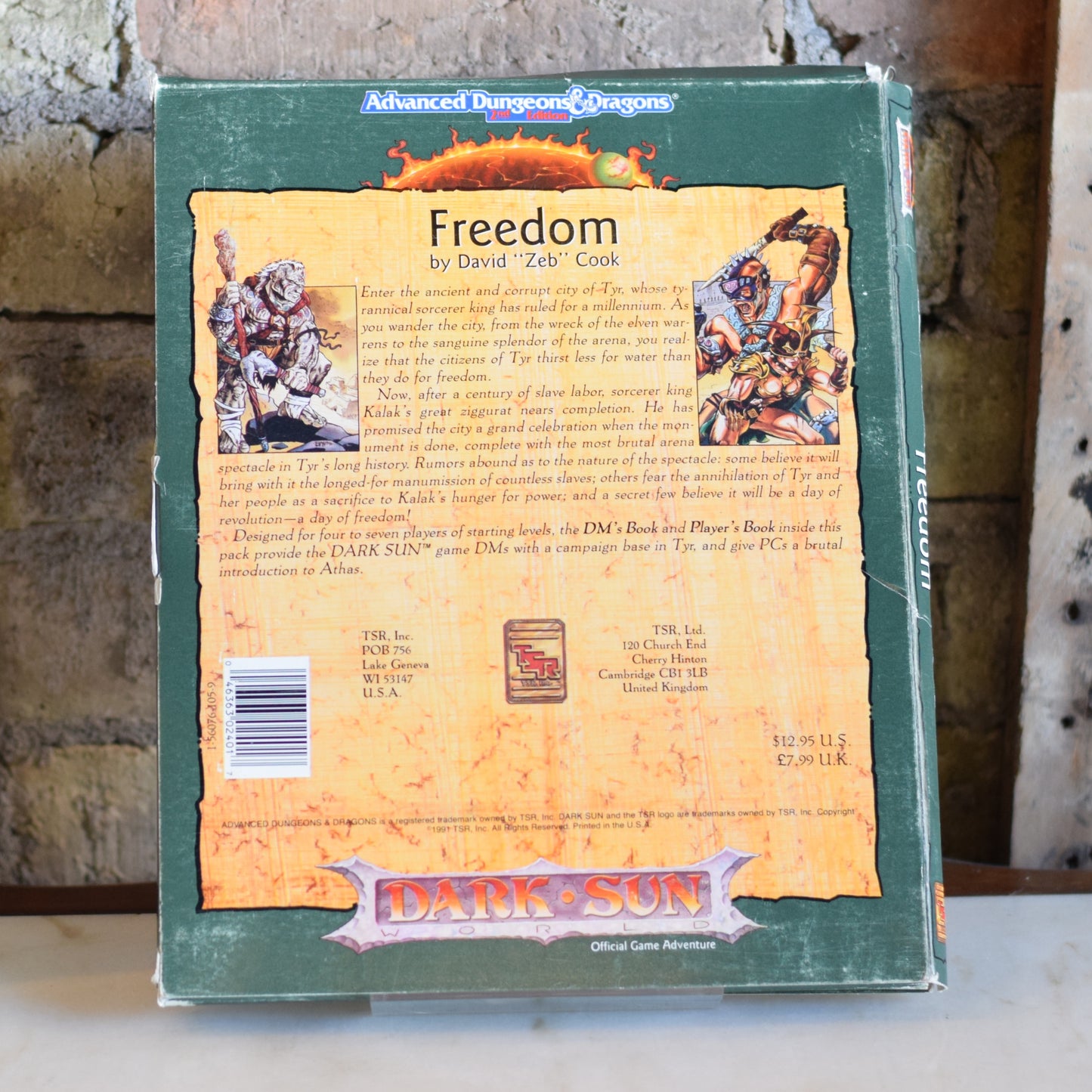 Vintage Dungeons and Dragons Box Set: Dark Sun 2e - Freedom COMPLETE