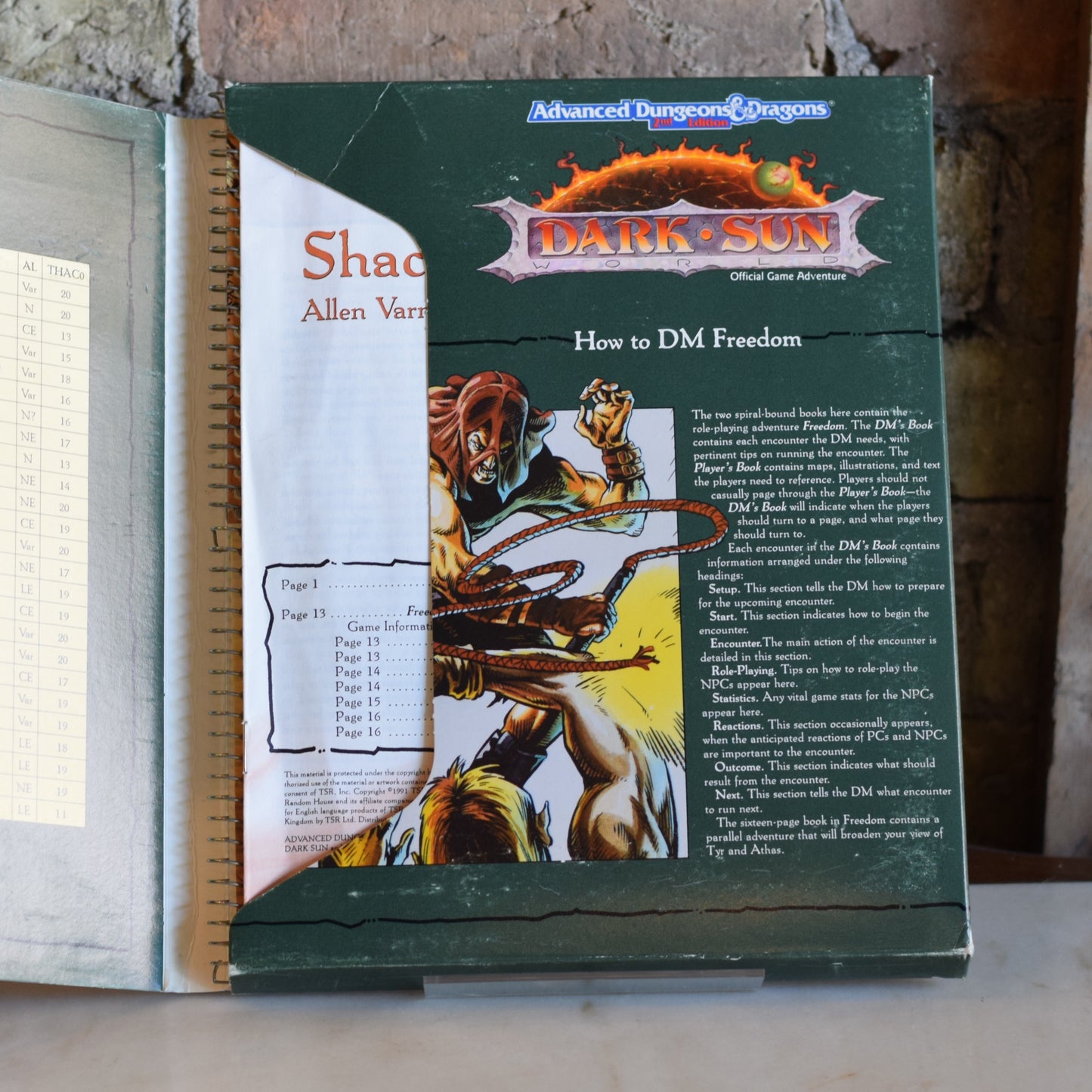 Vintage Dungeons and Dragons Box Set: Dark Sun 2e - Freedom COMPLETE