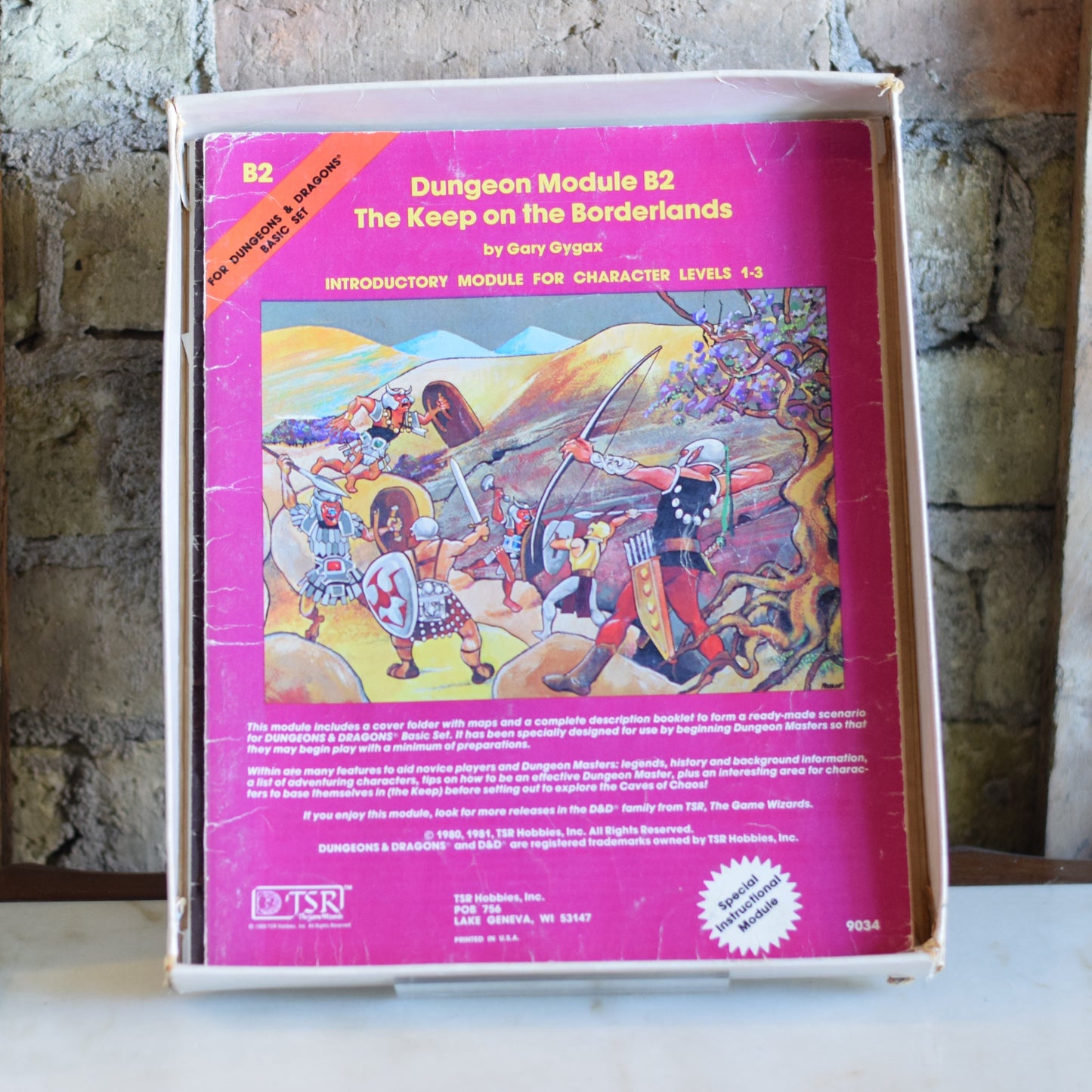 Vintage Dungeons and Dragons Box Set: Basic Set 1 COMPLETE WITH DICE