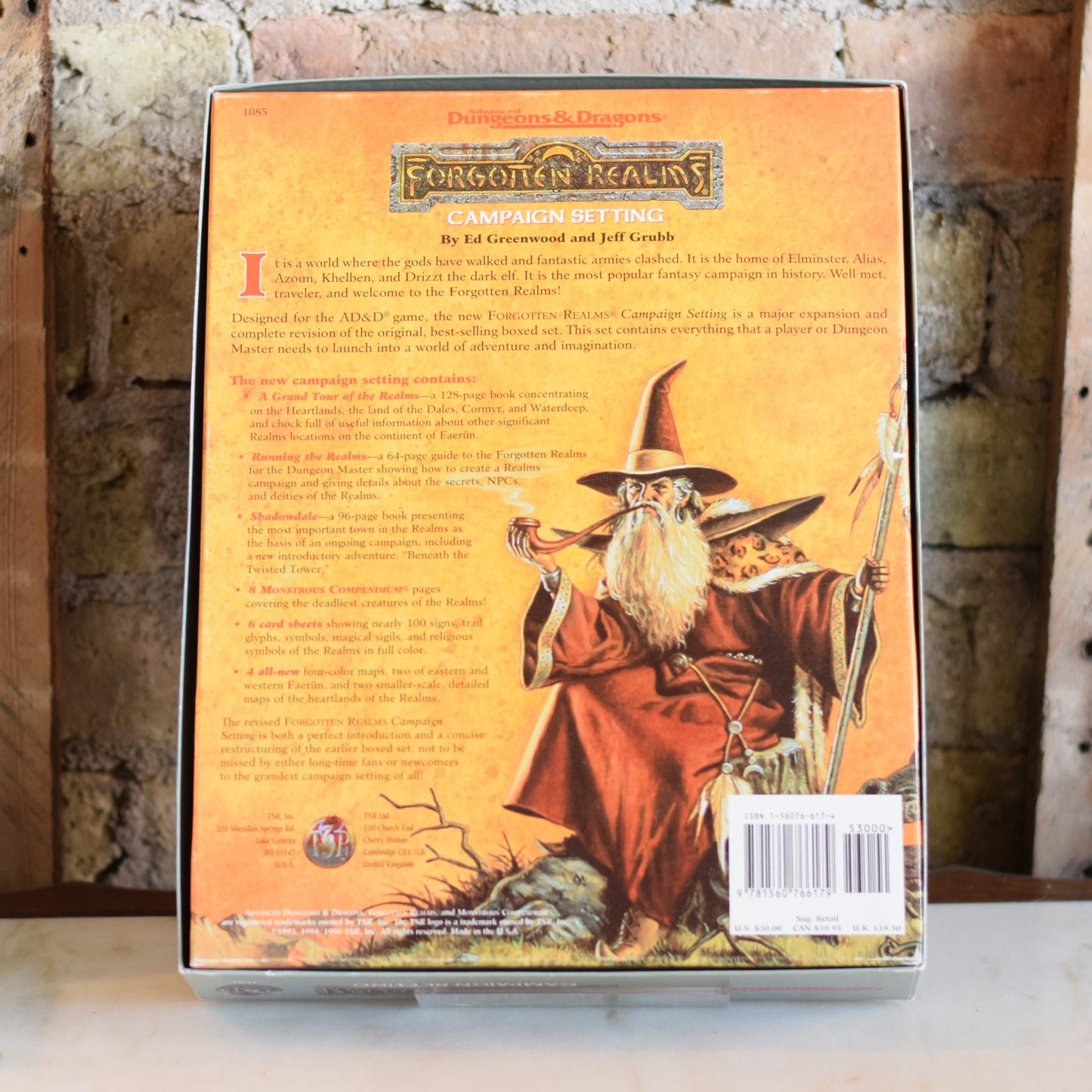 Vintage Dungeons and Dragons Box Set: Forgotten Realms 2e - Campaign Setting COMPLETE