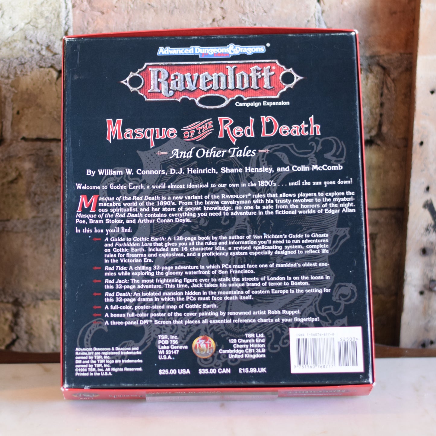 Vintage Dungeons and Dragons Box Set: Ravenloft 2e - Masque of the Red Death COMPLETE