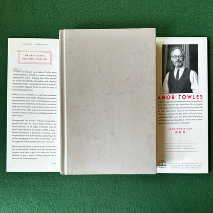 Fiction Hardback: Amor Towles - A Gentleman in Moscow SIGNED FIRST EDITION