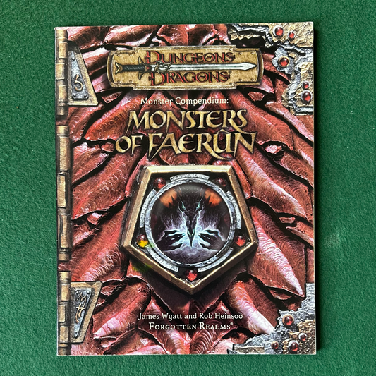Vintage Dungeons & Dragons 3.5e Accessory: Monsters of Faerun