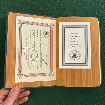 Vintage Fiction Hardback: John Lethem - The Feral Detective SIGNED FIRST EDITION