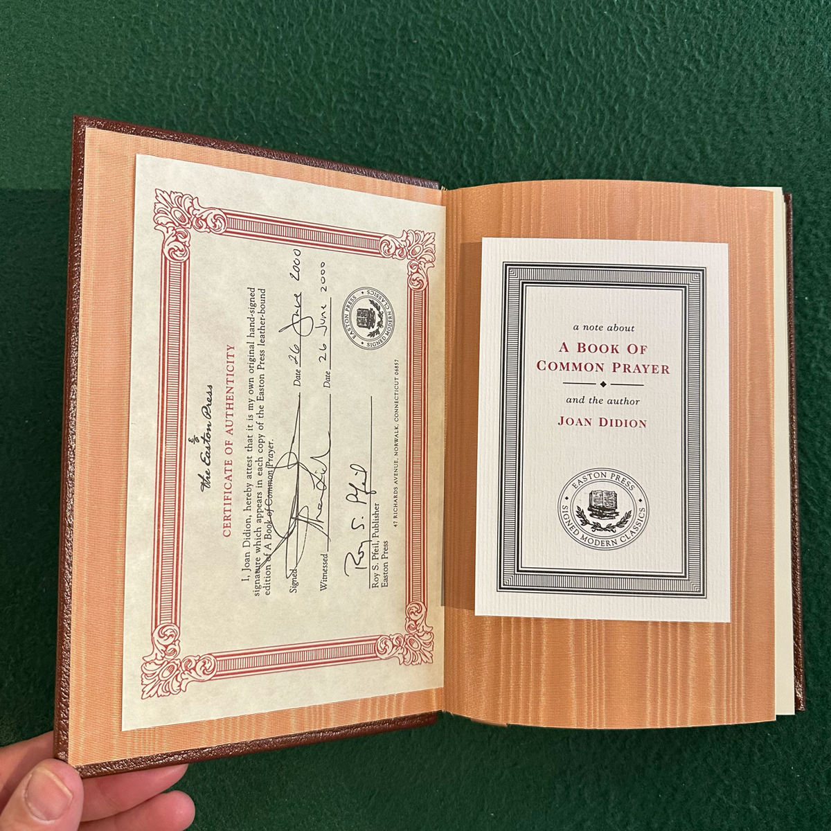 Vintage Fiction Hardback: Joan Didion - A Book of Common Prayer SIGNED