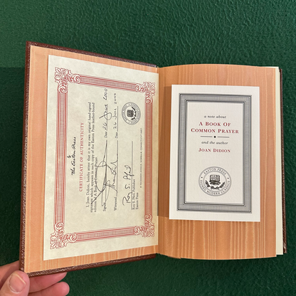 Vintage Fiction Hardback: Joan Didion - A Book of Common Prayer SIGNED
