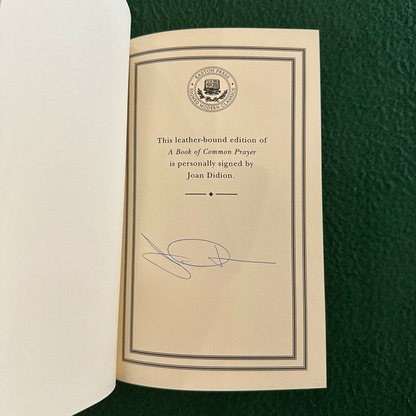 Vintage Fiction Hardback: Joan Didion - A Book of Common Prayer SIGNED