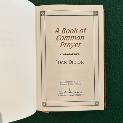 Vintage Fiction Hardback: Joan Didion - A Book of Common Prayer SIGNED