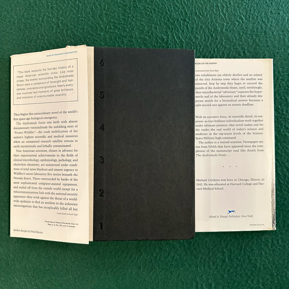 Vintage Sci-Fi Hardback: Michael Crichton - The Andromeda Strain BCE
