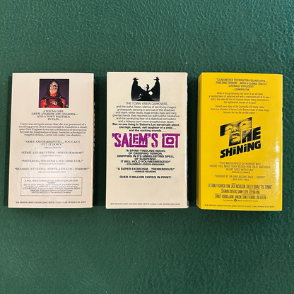 Vintage Horror Paperbacks: Stephen King - Carrie, 'Salem's Lot & The Shining Box Set