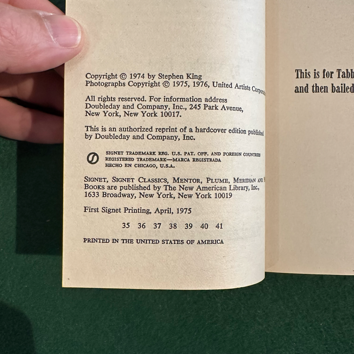 Vintage Horror Paperbacks: Stephen King - Carrie, 'Salem's Lot & The Shining Box Set