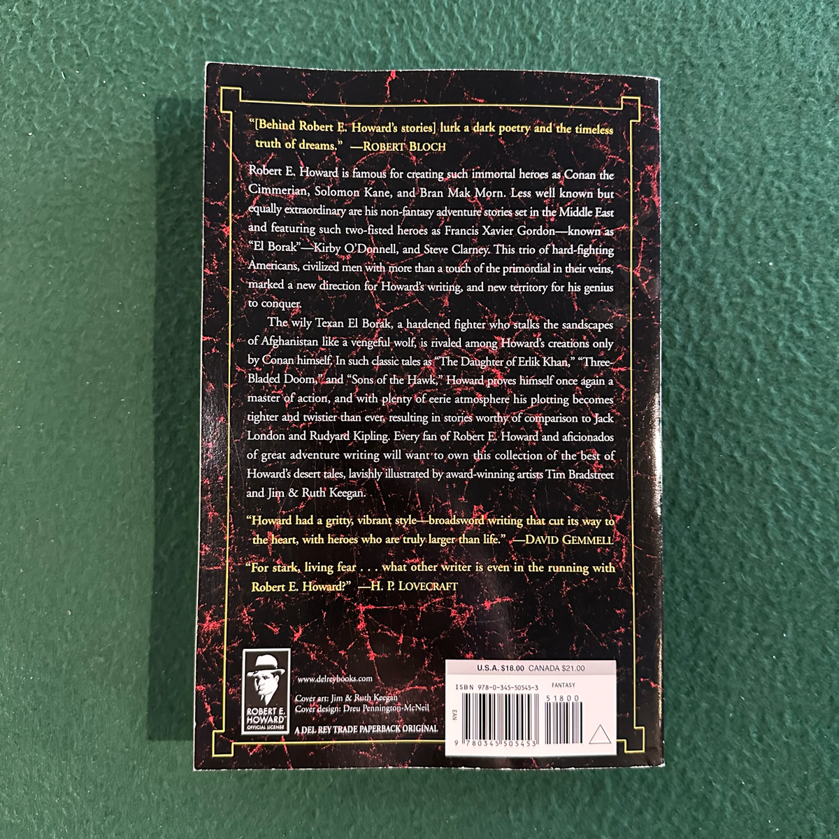 Fantasy Paperback: Robert E Howard - El Borak FIRST PRINTING