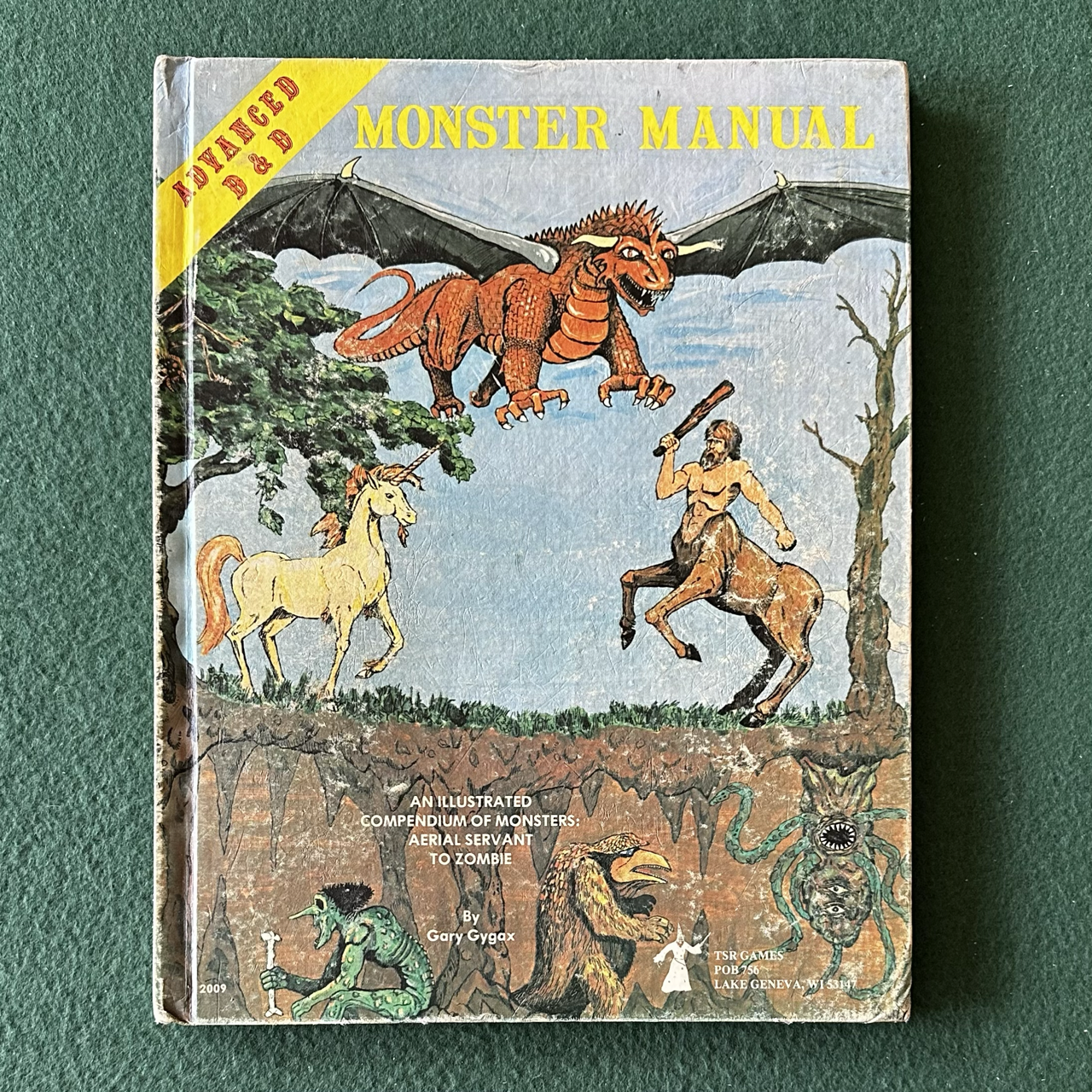 Vintage Advanced Dungeons & Dragons Accessory: Monster Manual 3RD PRINTING
