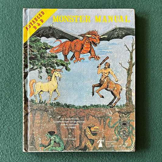 Vintage Advanced Dungeons & Dragons Accessory: Monster Manual 3RD PRINTING