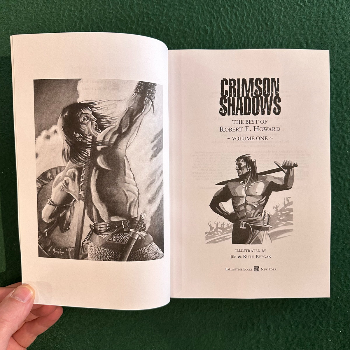 Fantasy Paperback: The Best of Robert E Howard - Volume 1: Crimson Shadows FIRST PRINTING