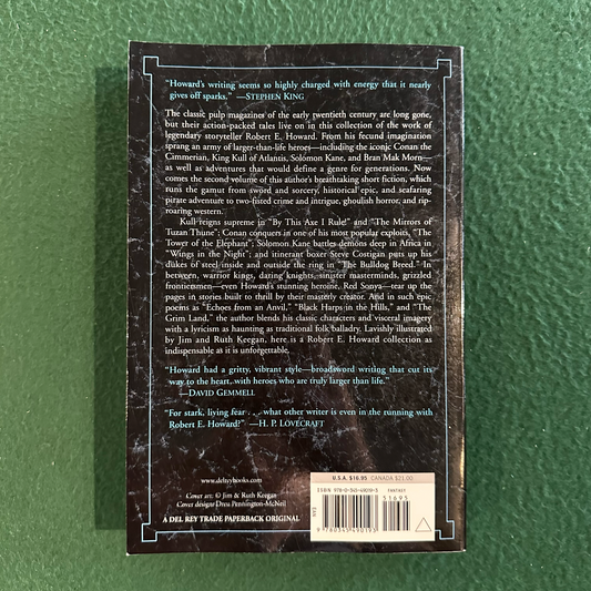 Fantasy Paperback: The Best of Robert E Howard - Volume 2: Grim Lands FIRST PRINTING