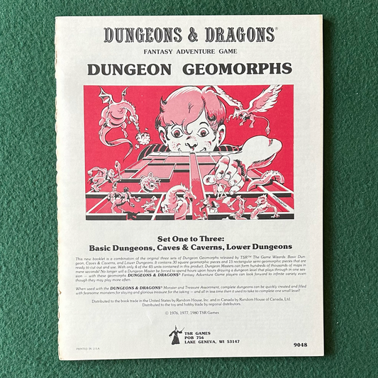 Vintage Dungeons & Dragons Accessory: Dungeon Geomorphs 1-3