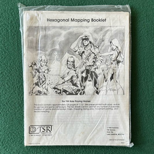 Vintage Dungeons & Dragons Accessory: Hexagonal Mapping Booklet SEALED