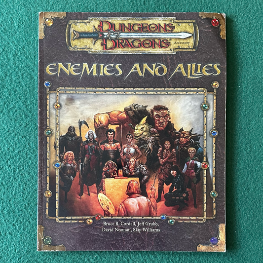 Vintage Dungeons & Dragons 3.5e Accessory: Enemies and Allies