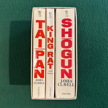 Vintage Fiction Paperbacks: James Clavell - Shogun, King Rat & Tai Pan Box Set