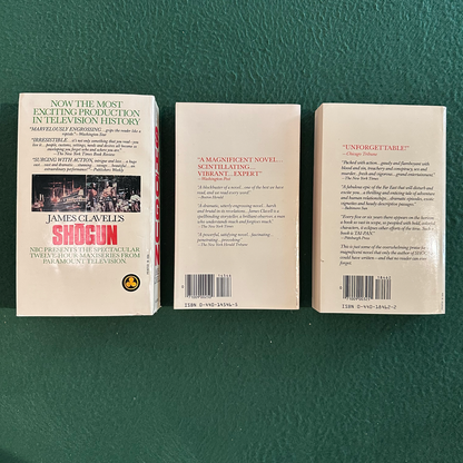 Vintage Fiction Paperbacks: James Clavell - Shogun, King Rat & Tai Pan Box Set