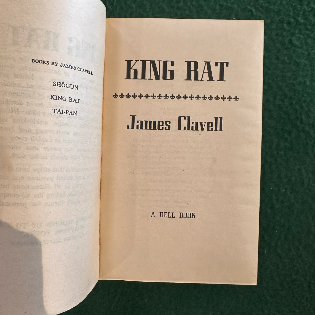 Vintage Fiction Paperbacks: James Clavell - Shogun, King Rat & Tai Pan Box Set
