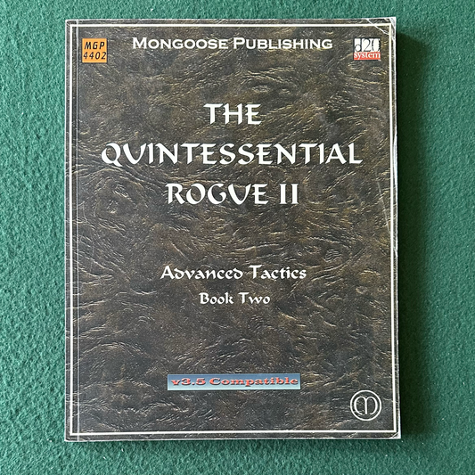 Dungeons & Dragons 3.5e Accessory: The Quintessential Rogue II: Advanced Tactics