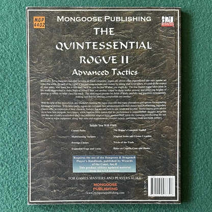 Dungeons & Dragons 3.5e Accessory: The Quintessential Rogue II: Advanced Tactics