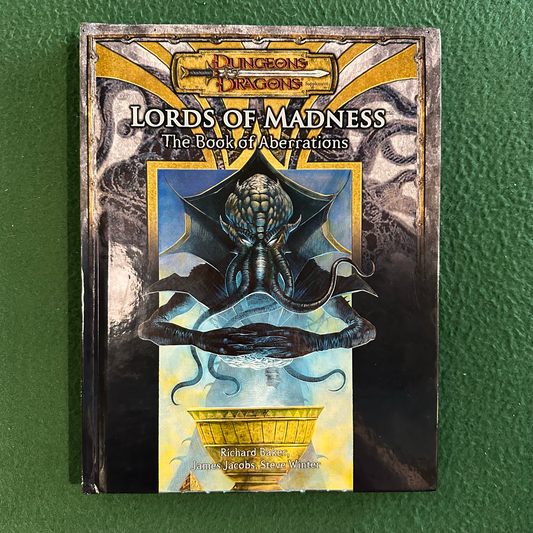 Vintage Dungeons & Dragons 3.5e Accessory: Lords of Madness FIRST PRINTING