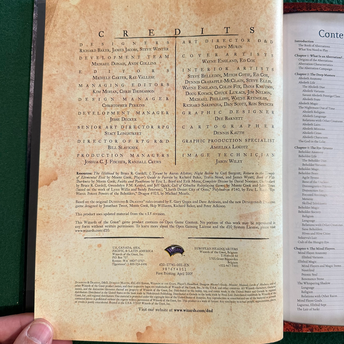 Vintage Dungeons & Dragons 3.5e Accessory: Lords of Madness FIRST PRINTING