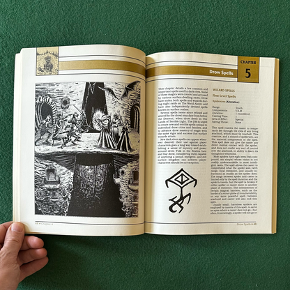 Vintage Dungeons & Dragons 2e Accessory: Forgotten Realms: The Drow of the Underdark