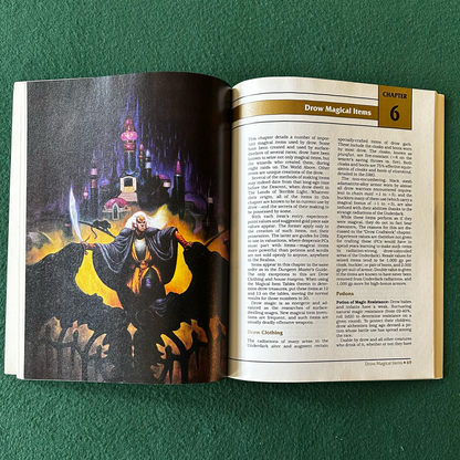 Vintage Dungeons & Dragons 2e Accessory: Forgotten Realms: The Drow of the Underdark