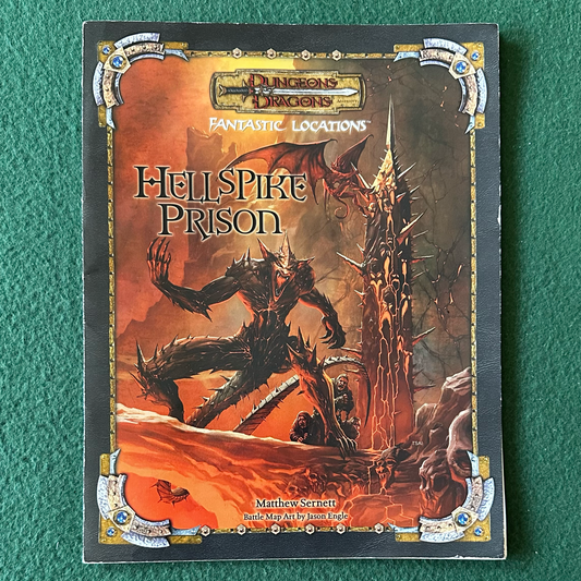 Vintage Dungeons & Dragons 3.5e Accessory: Fantastic Locations: Hellspike Prison
