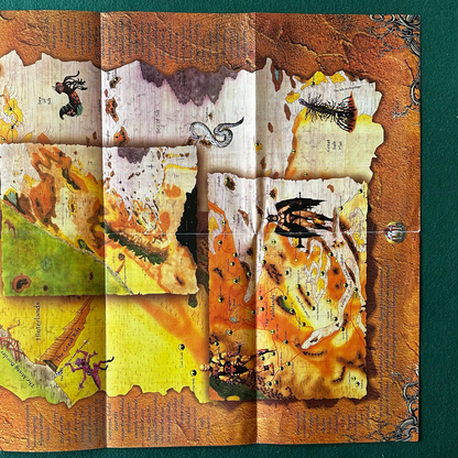 Vintage Dungeons & Dragons 2e Accessory: Dark Sun Conspectus Foldout Poster Map