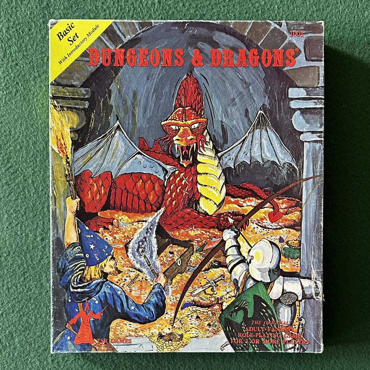 Vintage Dungeons & Dragons Box Set: Basic Set 1001 1979 With Uncut Chits