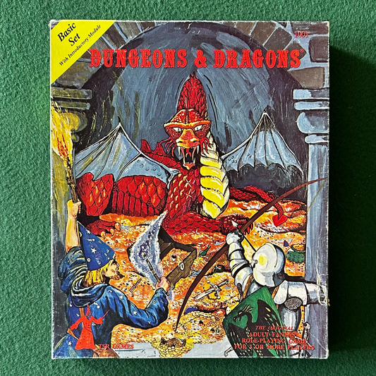 Vintage Dungeons & Dragons Box Set: Basic Set 1001 1979 With Uncut Chits