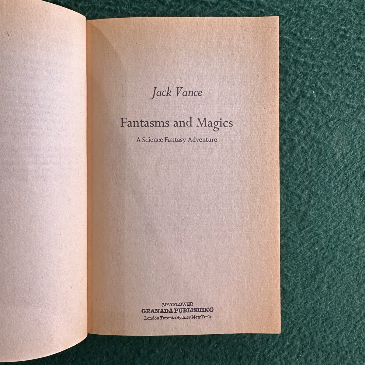 Vintage Sci-Fi Paperback: Jack Vance - Phantasms and Magics