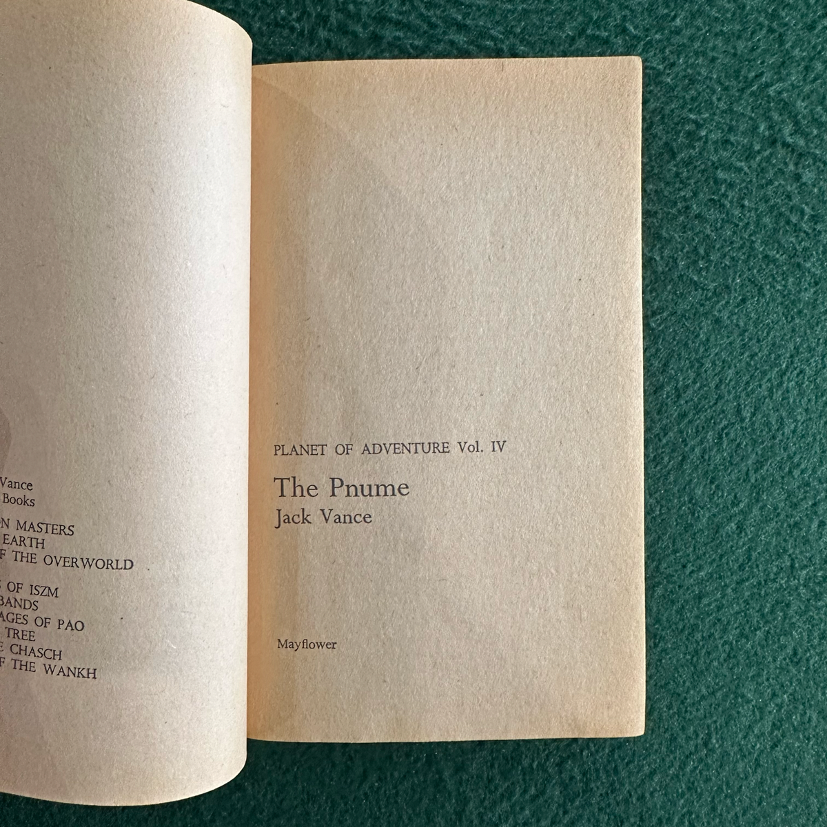 Vintage Sci-Fi Paperback: Jack Vance - The Pnume