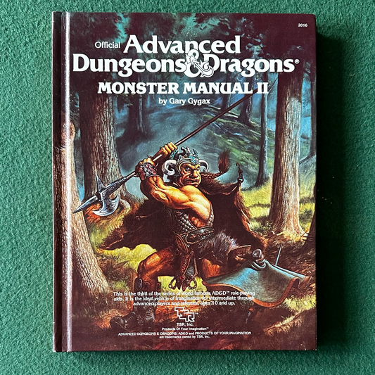 Vintage Advanced Dungeons & Dragons Accessory: Monster Manual II