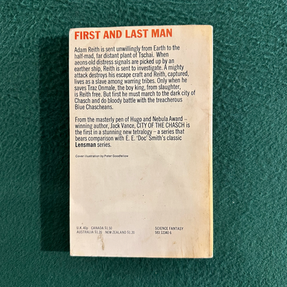 Vintage Sci-Fi Paperback: Jack Vance - City of the Chasch