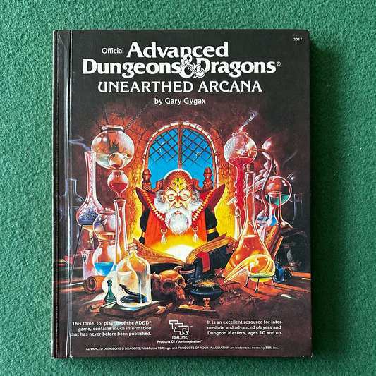 Vintage Advanced Dungeons & Dragons Accessory: Unearthed Arcana FIRST EDITION