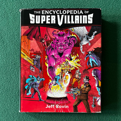 Vintage Non-Fiction Hardback: Jeff Rovin - The Encyclopedia of Super Villains FIRST EDITION