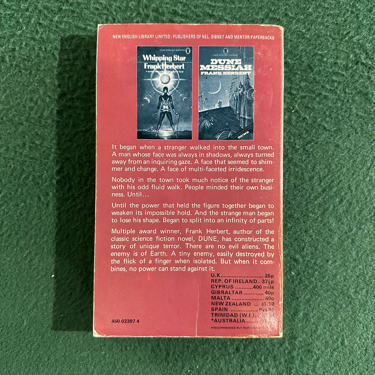 Vintage Sci-Fi Paperback: Frank Herbert - The Green Brain