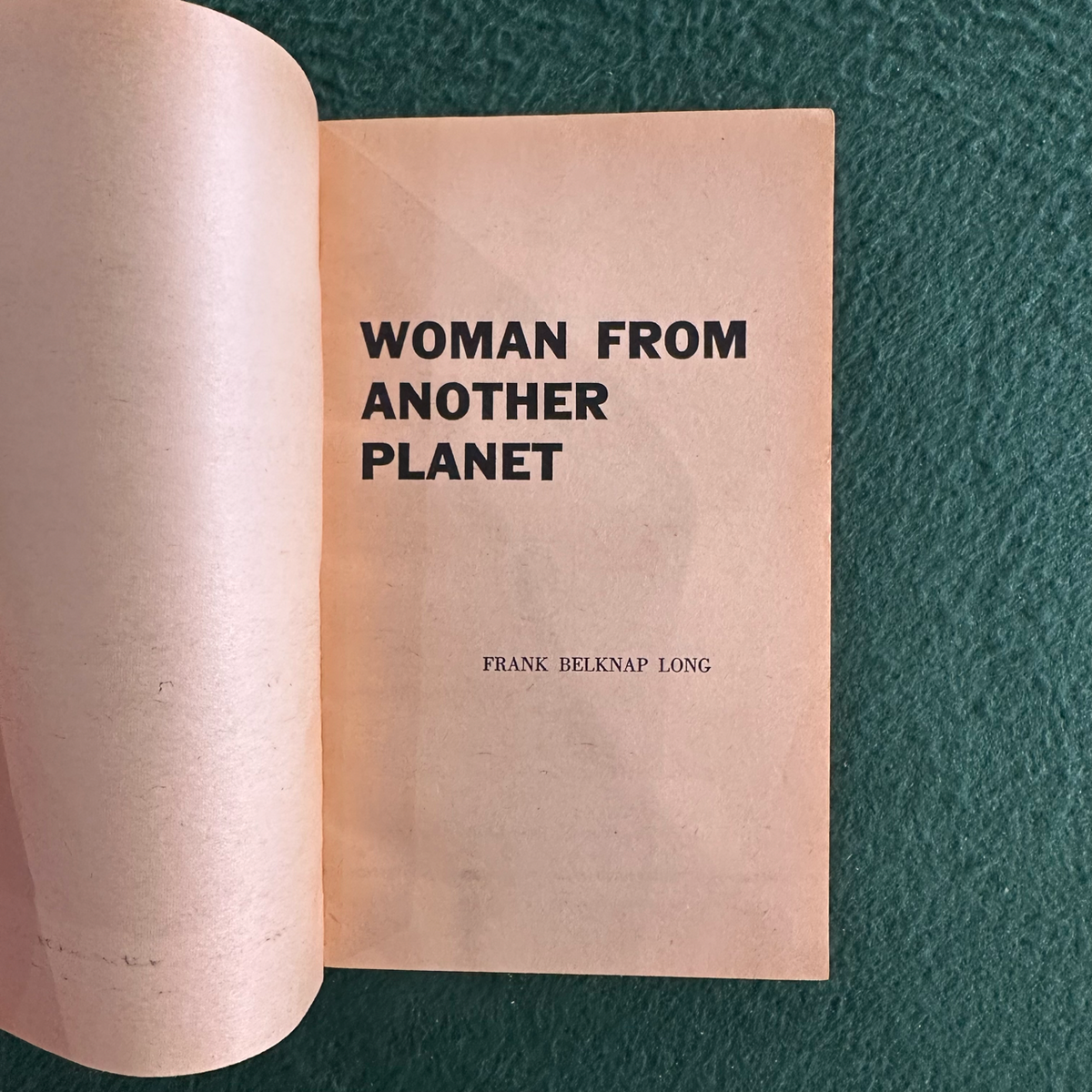 Vintage Sci-Fi Paperback: Frank Belknap Long - Woman From Another Planet