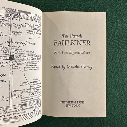 Vintage Fiction Hardback: The Portable Faulkner - Edited by Malcolm Cowley FIRST PRINTING