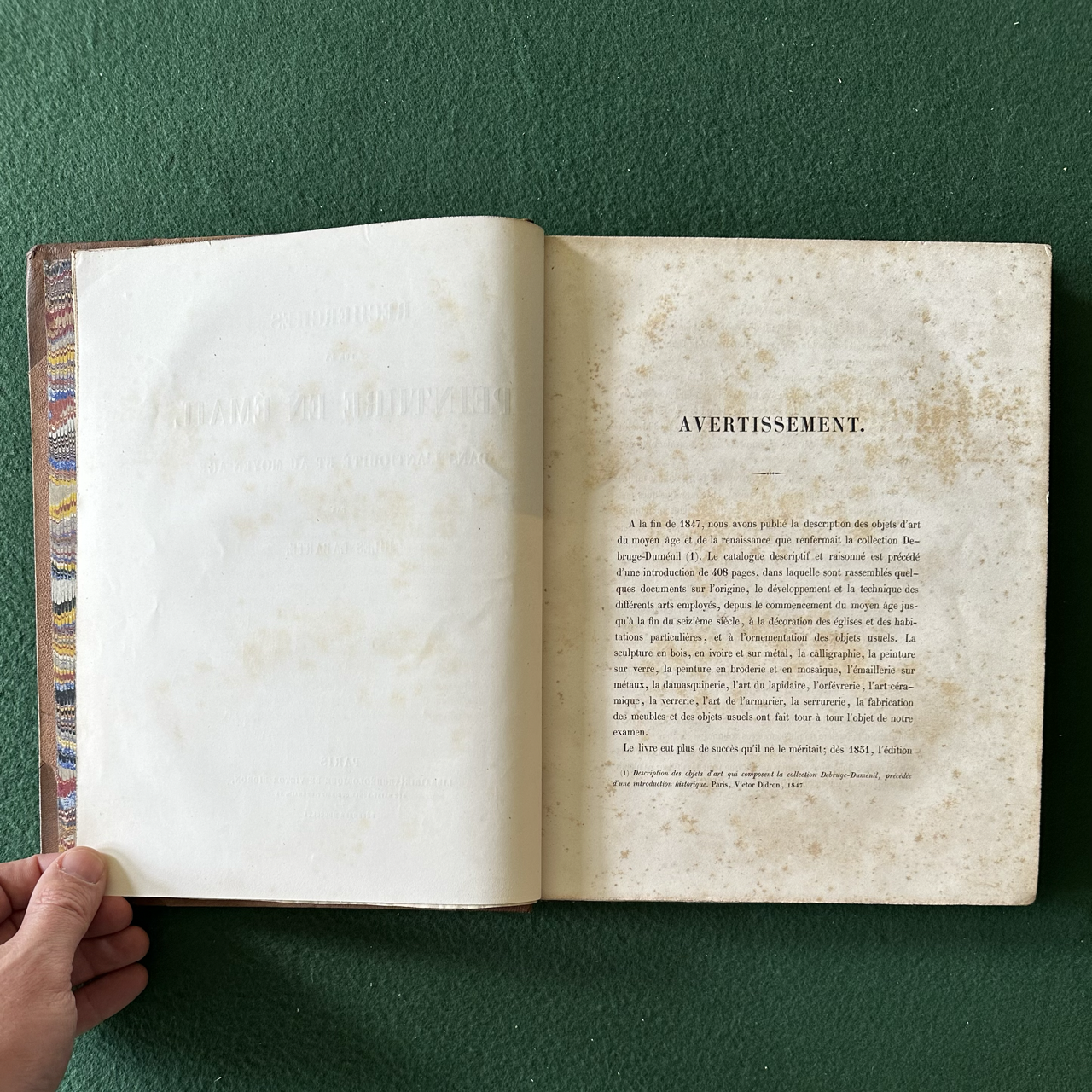 Antique Art Hardback: Jules Lebarte - Recherches sur la Peinture en Email dans L'antiquite et au Moyen Age 1856
