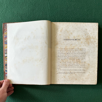 Antique Art Hardback: Jules Lebarte - Recherches sur la Peinture en Email dans L'antiquite et au Moyen Age 1856