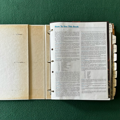 Vintage Advanced Dungeons & Dragons 2e Accessory: Monstrous Compendium: Volume Two FILLED